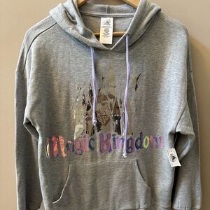 Magic Kingdom Iridescent Cinderella Castle Hoodie NWT!!